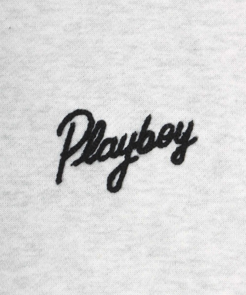 PLAYBOY(プレイボーイ)の「SEQUENZ×PLAYBOY/プレイボーイ ピンボールバニー ワンポイント バックロゴ刺繍 裏起毛 スウェットトレーナー(スウェット・メンズ・ブラック/オートミール/ワイン・L/LL/M)」の14枚目の写真