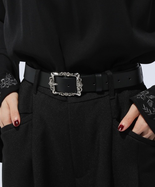 HARE（ハレ）の「ビンテージバックルベルト(HARE)（ベルト・レディース・ブラック/ブラック系その他/ブラック系その他2・FREE）」の5枚目の写真