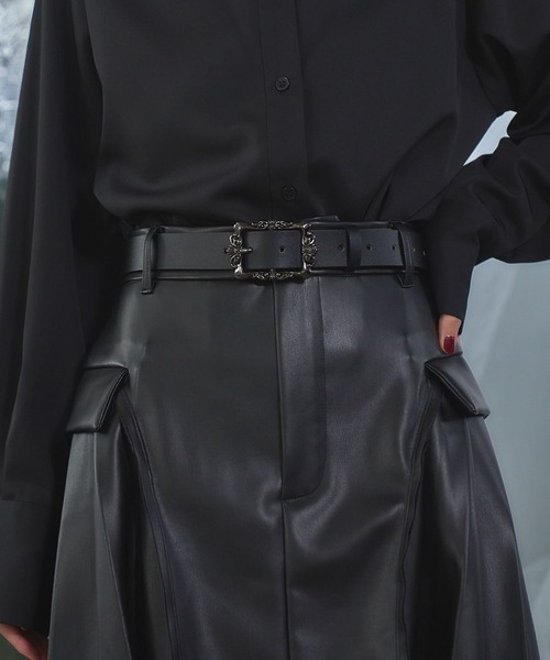 HARE（ハレ）の「ビンテージバックルベルト(HARE)（ベルト・レディース・ブラック/ブラック系その他/ブラック系その他2・FREE）」の11枚目の写真