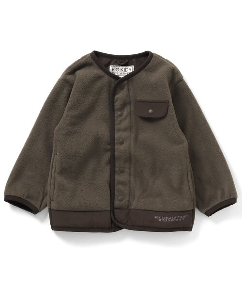 F.O.KIDS(エフオーキッズ)の「フリースカーディガン(カーディガン/ボレロ・キッズ・キナリ/キャメル/ブラウン・110/95/140/130/80/120/90/100)」の10枚目の写真