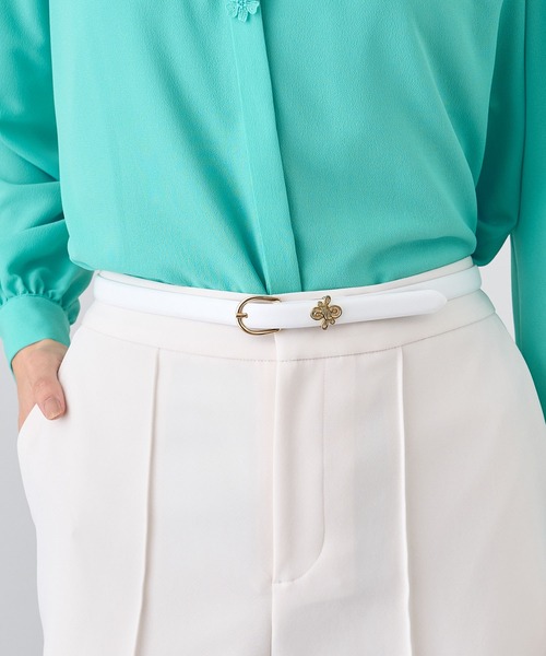 ANAYI（アナイ）の「ロゴモチーフベルト（ベルト・レディース・ネイビー/ホワイト/ライトピンク・FREE）」の2枚目の写真