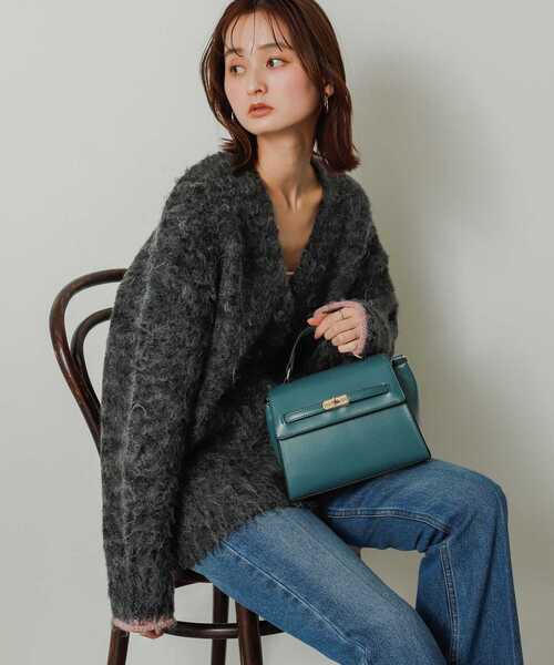 SENSE OF PLACE by URBAN RESEARCH(センスオブプレイスバイアーバンリサーチ)の「フェイクカナグショルダーバッグ(ショルダーバッグ・レディース・ブラック/ライトベージュ/グリーン・ONE)」の16枚目の写真