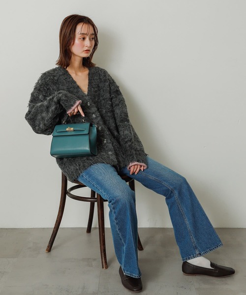 SENSE OF PLACE by URBAN RESEARCH(センスオブプレイスバイアーバンリサーチ)の「フェイクカナグショルダーバッグ(ショルダーバッグ・レディース・ブラック/ライトベージュ/グリーン・ONE)」の4枚目の写真