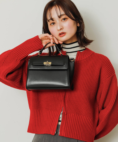 SENSE OF PLACE by URBAN RESEARCH(センスオブプレイスバイアーバンリサーチ)の「フェイクカナグショルダーバッグ(ショルダーバッグ・レディース・ブラック/ライトベージュ/グリーン・ONE)」の9枚目の写真