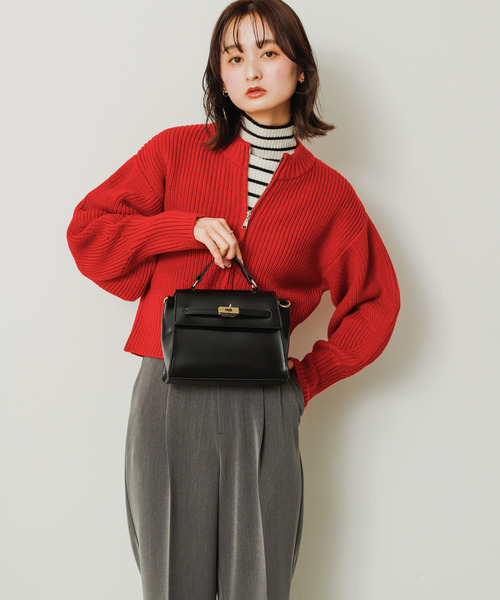 SENSE OF PLACE by URBAN RESEARCH(センスオブプレイスバイアーバンリサーチ)の「フェイクカナグショルダーバッグ(ショルダーバッグ・レディース・ブラック/ライトベージュ/グリーン・ONE)」の12枚目の写真