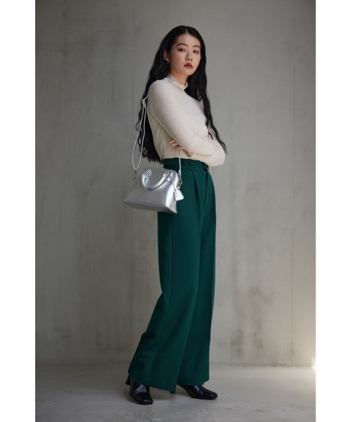 ダブルジッパーハンドバッグ