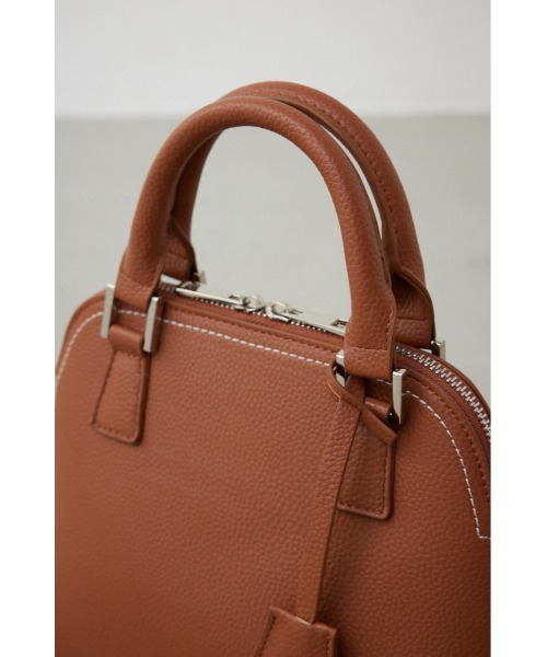 AZUL by moussy（アズールバイマウジー）の「ダブルジッパーハンドバッグ（ショルダーバッグ・レディース・アイボリー/ブラック/ブルー/グレー/シルバー/ブラウン/ベージュ/グリーン/グリーン系その他/ライトブルー・FREE）」の13枚目の写真