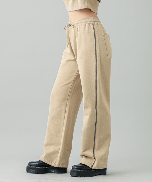 X-girl(エックスガール)の「SWEAT PANTS(スウェットパンツ・レディース・オレンジ/チャコール/ベージュ・S/M)」の14枚目の写真