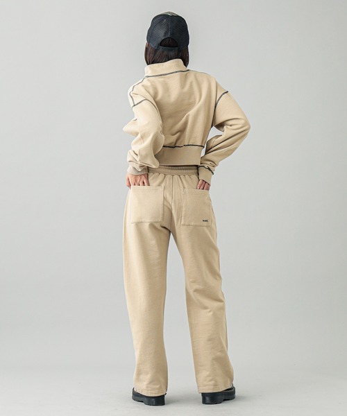 X-girl(エックスガール)の「SWEAT PANTS(スウェットパンツ・レディース・オレンジ/チャコール/ベージュ・S/M)」の20枚目の写真