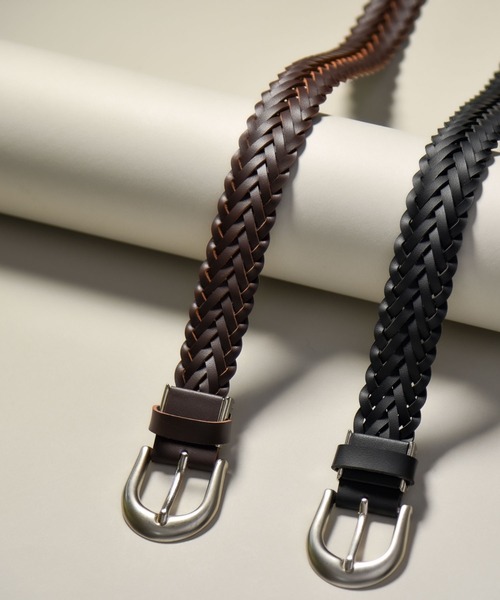 CALIFORNIA OUTFITTERS（カリフォルニア アウトフィッターズ）の「3-11E4 メンズ メッシュ シルバーバックル フェイクレザーベルト  ギフト（ベルト・メンズ・ブラック/ブラウン・ONESIZE）」の3枚目の写真