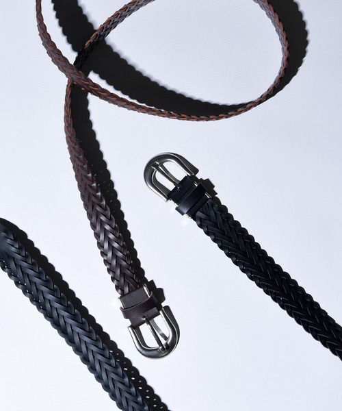 CALIFORNIA OUTFITTERS（カリフォルニア アウトフィッターズ）の「3-11E4 メンズ メッシュ シルバーバックル フェイクレザーベルト  ギフト（ベルト・メンズ・ブラック/ブラウン・ONESIZE）」の6枚目の写真