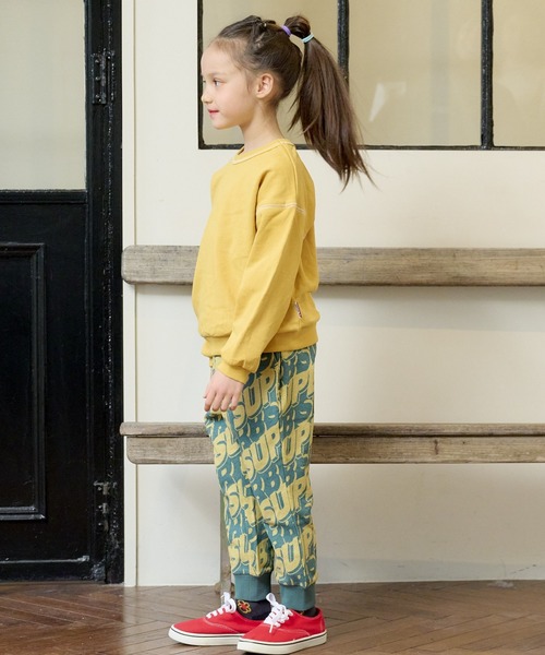 BIG FIELD(ビッグフィールド)の「総柄スウェットパンツ(80~150cm)(スウェットパンツ・キッズ・オフホワイト/カーキ/ネイビー・130/90/110/120/150/80/100/140/95)」の14枚目の写真