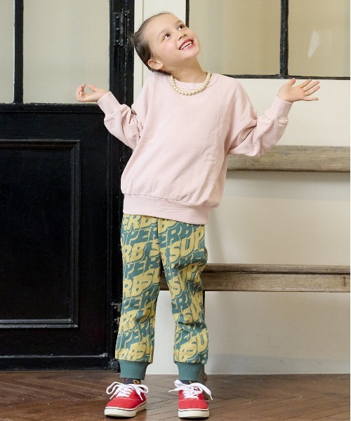 BIG FIELD(ビッグフィールド)の「総柄スウェットパンツ(80~150cm)(スウェットパンツ・キッズ・オフホワイト/カーキ/ネイビー・130/90/110/120/150/80/100/140/95)」の16枚目の写真