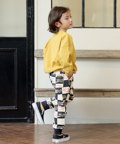 BIG FIELD(ビッグフィールド)の「総柄スウェットパンツ(80~150cm)(スウェットパンツ・キッズ・オフホワイト/カーキ/ネイビー・130/90/110/120/150/80/100/140/95)」の9枚目の写真