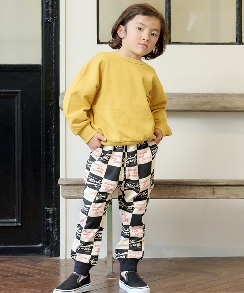 BIG FIELD(ビッグフィールド)の「総柄スウェットパンツ(80~150cm)(スウェットパンツ・キッズ・オフホワイト/カーキ/ネイビー・130/90/110/120/150/80/100/140/95)」の8枚目の写真
