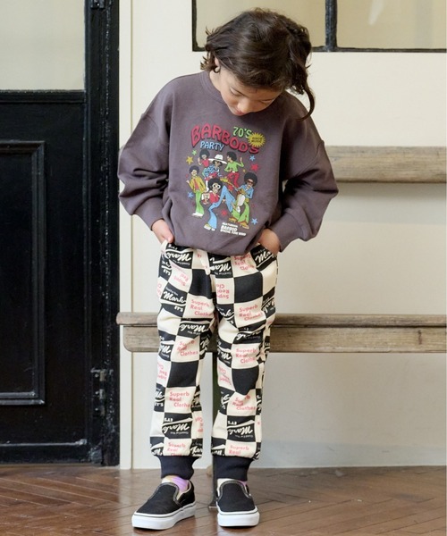 BIG FIELD(ビッグフィールド)の「総柄スウェットパンツ(80~150cm)(スウェットパンツ・キッズ・オフホワイト/カーキ/ネイビー・130/90/110/120/150/80/100/140/95)」の10枚目の写真