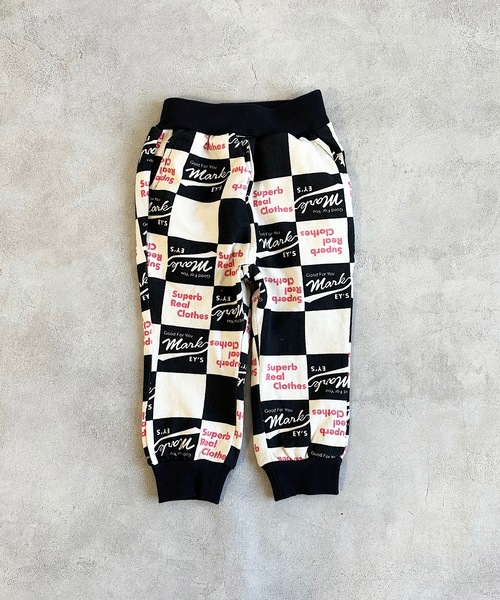 BIG FIELD(ビッグフィールド)の「総柄スウェットパンツ(80~150cm)(スウェットパンツ・キッズ・オフホワイト/カーキ/ネイビー・130/90/110/120/150/80/100/140/95)」の6枚目の写真