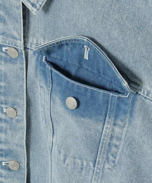 notch.(ノッチ)の「【 notch. by yui 】ボリュームスリーブデニムジャケット(デニムジャケット・レディース・スカイブルー/ネイビー・M)」の6枚目の写真