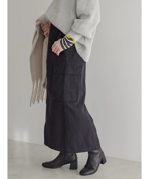 AMERICAN HOLIC（アメリカンホリック）の「カーゴタイトスカート（スカート・レディース・ブラック/カーキ・S/M/L）」の10枚目の写真