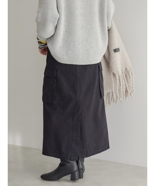 AMERICAN HOLIC（アメリカンホリック）の「カーゴタイトスカート（スカート・レディース・ブラック/カーキ・S/M/L）」の6枚目の写真