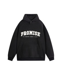 aimoha outdoor ユニセックス ロゴプリントビッグシルエットパーカー