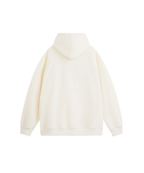 aimoha(アイモハ)の「aimoha outdoor ユニセックス ロゴプリントビッグシルエットパーカー(パーカー・レディース・ブラック/ベージュ・MEDIUM/LARGE/X-LARGE)」の11枚目の写真