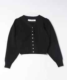 PICCIN PERLA | ハートボタンタックスリーブカーディガン(カーディガン/ボレロ)