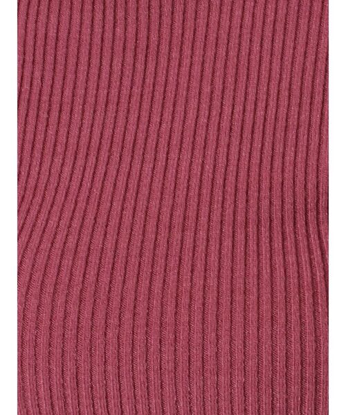 dazzlin（ダズリン）の「ヘムレースリブニットトップス（ニット/セーター・レディース・ブラック/オフホワイト/ベージュ/グレー/ピンク・FREE）」の6枚目の写真