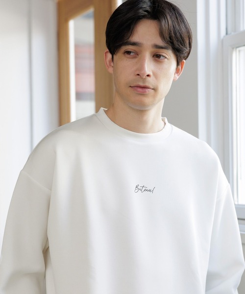 LAKOLE（ラコレ）の「ライトダンボールロゴロンＴ / 991910（Tシャツ/カットソー・メンズ・ベージュ/ホワイト/パープル/ブラック・MEDIUM/LARGE/X-LARGE）」の2枚目の写真