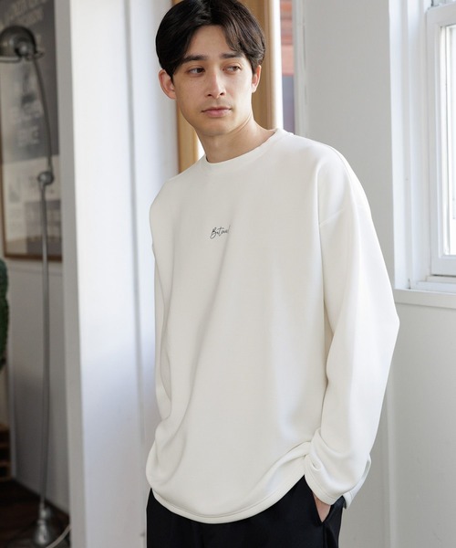 LAKOLE（ラコレ）の「ライトダンボールロゴロンＴ / 991910（Tシャツ/カットソー・メンズ・ベージュ/ホワイト/パープル/ブラック・MEDIUM/LARGE/X-LARGE）」の6枚目の写真