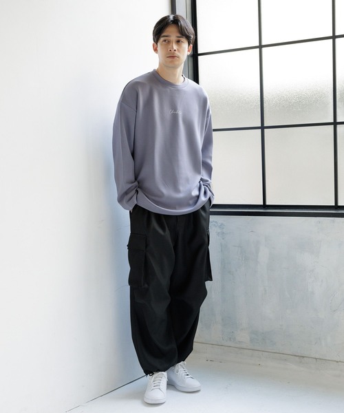 LAKOLE（ラコレ）の「ライトダンボールロゴロンＴ / 991910（Tシャツ/カットソー・メンズ・ベージュ/ホワイト/パープル/ブラック・MEDIUM/LARGE/X-LARGE）」の12枚目の写真