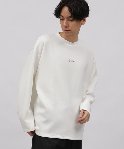 LAKOLE（ラコレ）の「ライトダンボールロゴロンＴ / 991910（Tシャツ/カットソー・メンズ・ベージュ/ホワイト/パープル/ブラック・MEDIUM/LARGE/X-LARGE）」の14枚目の写真