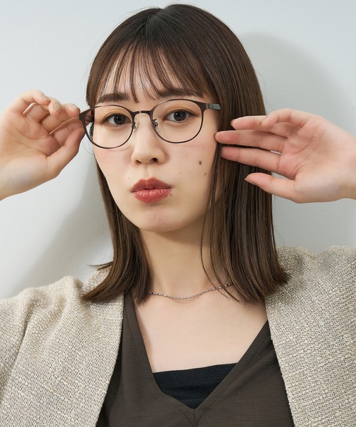 [石川真佑選手広告着用モデル]ボストン型 メガネ｜メタルフレーム｜Zoff｜STANDARD SHEETMETAL（メガネ）｜Zoff（ゾフ） dadidaworld.com