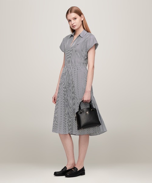 TOMMY HILFIGER（トミーヒルフィガー）の「【FUDGE掲載】モダンミニトートバッグ（ショルダーバッグ・レディース・ブラック/グリーン/ホワイト/カーキ/グリーン系その他・FREE）」の6枚目の写真