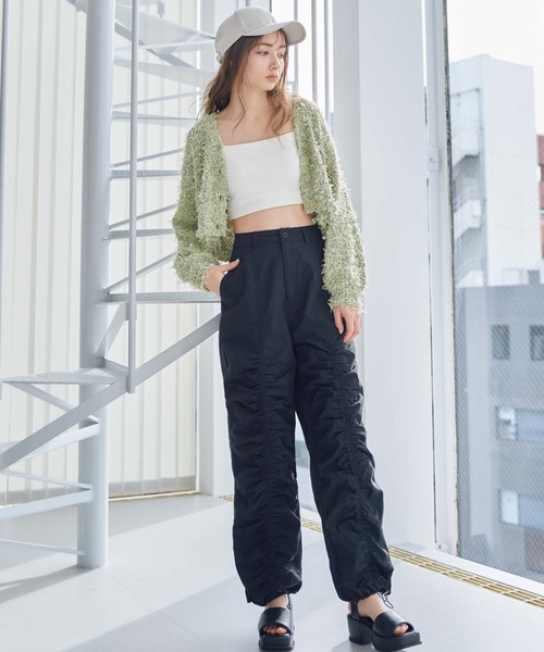 archives（アルシーヴ）の「ギャザーパラシュートパンツ（その他パンツ・レディース・アイボリー/ブラック/グレー・MEDIUM）」の3枚目の写真