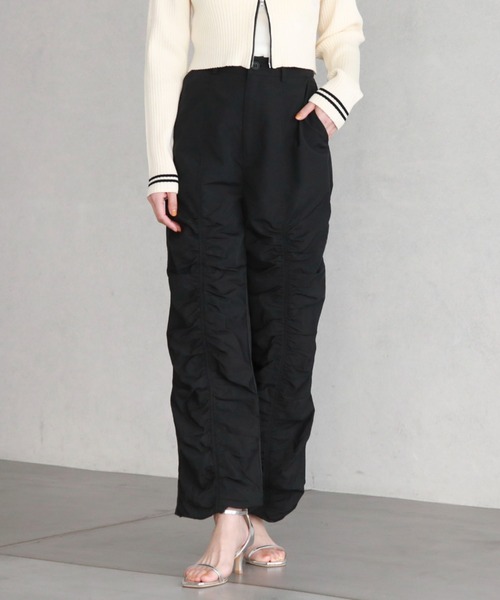 archives（アルシーヴ）の「ギャザーパラシュートパンツ（その他パンツ・レディース・アイボリー/ブラック/グレー・MEDIUM）」の19枚目の写真