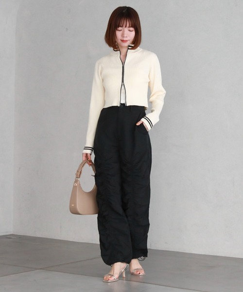 archives（アルシーヴ）の「ギャザーパラシュートパンツ（その他パンツ・レディース・アイボリー/ブラック/グレー・MEDIUM）」の22枚目の写真