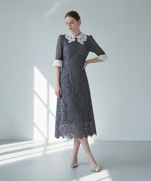 【未使用　タグ付】40 スパンコール　エムズグレイシー　ワンピース　花柄　レース M'S GRACY 2025 SUMMER Collection | msgracy