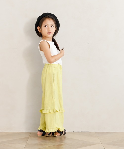 MAKE YOUR DAY（メイクユアデイ）の「後ろリボンリブタンクトップ■80～140cm（タンクトップ・キッズ・レッド/グリーン/オフホワイト・140/80/90/100/110/120/130）」の9枚目の写真