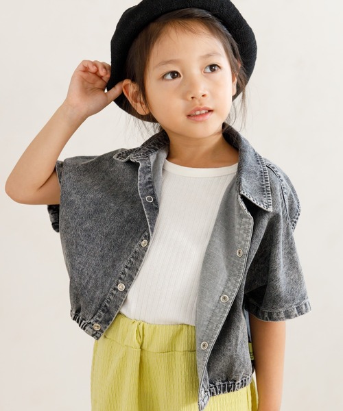 MAKE YOUR DAY（メイクユアデイ）の「後ろリボンリブタンクトップ■80～140cm（タンクトップ・キッズ・レッド/グリーン/オフホワイト・140/80/90/100/110/120/130）」の8枚目の写真