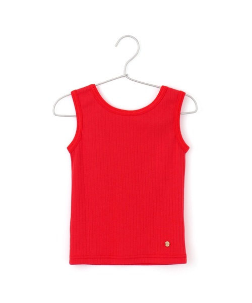 MAKE YOUR DAY（メイクユアデイ）の「後ろリボンリブタンクトップ■80～140cm（タンクトップ・キッズ・レッド/グリーン/オフホワイト・140/80/90/100/110/120/130）」の17枚目の写真