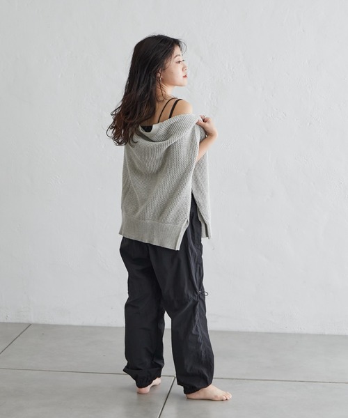 Franklin Climbing(フランクリンクライミング)の「【Retreat】ギャザーカーゴサロペット《UVカット・撥水》(サロペット/オーバーオール・レディース・ブラック/ベージュ・ONE SIZE)」の7枚目の写真