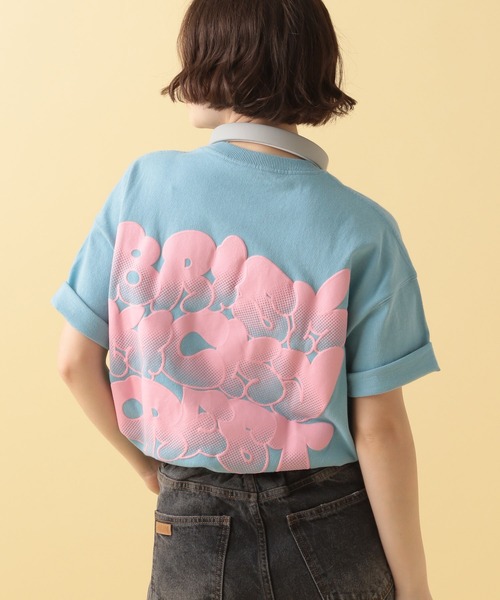 PBLIM（ページボーイリム）の「PBLIM/スネークハッポウロゴＴ（Tシャツ/カットソー・レディース・オフホワイト/ブルー/ブラック/グリーン/ピンク/ネイビー/オレンジ・MEDIUM/LARGE）」の6枚目の写真