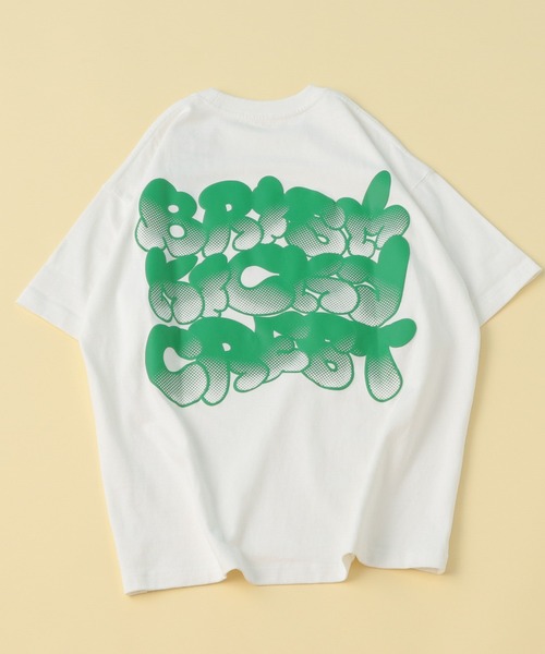 PBLIM（ページボーイリム）の「PBLIM/スネークハッポウロゴＴ（Tシャツ/カットソー・レディース・オフホワイト/ブルー/ブラック/グリーン/ピンク/ネイビー/オレンジ・MEDIUM/LARGE）」の11枚目の写真