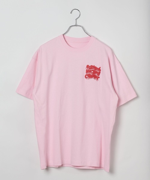 PBLIM（ページボーイリム）の「PBLIM/スネークハッポウロゴＴ（Tシャツ/カットソー・レディース・オフホワイト/ブルー/ブラック/グリーン/ピンク/ネイビー/オレンジ・MEDIUM/LARGE）」の16枚目の写真