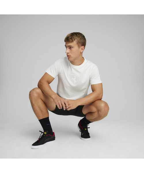 ★PUMA★スクーデリアフェラーリレーストーナルビッグ シールドT プーマ（PUMA）（メンズ）フェラーリ レース トーナル ビッグ