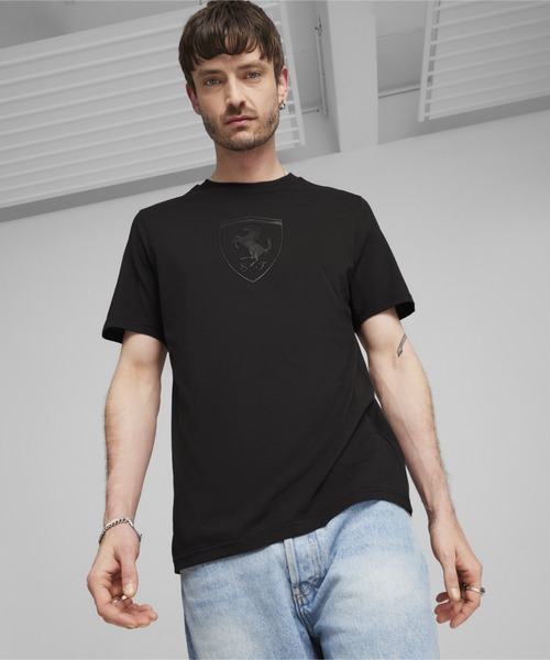★PUMA★スクーデリアフェラーリレーストーナルビッグ シールドT Scuderia Ferrari Race Tonal Big Shield Men's Tee | PUMA