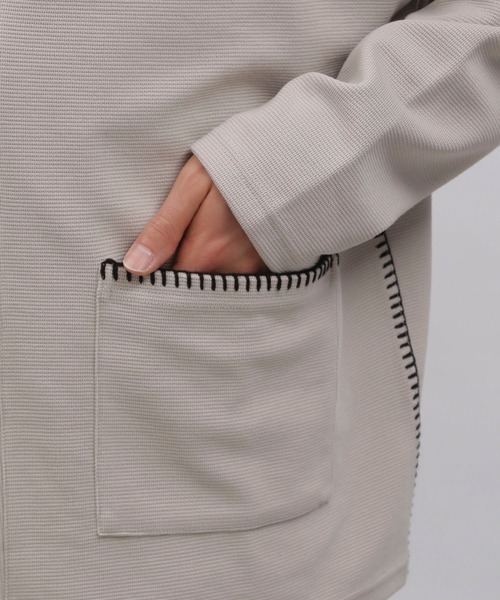 LAKOLE(ラコレ)の「ミニワッフルステッチカーディガン / 107471(カーディガン/ボレロ・メンズ・グリーン/ブラック/アイボリー/イエロー・LARGE/MEDIUM)」の13枚目の写真