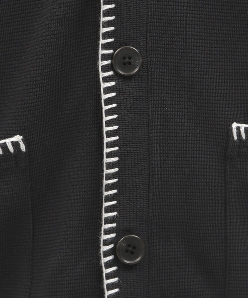 LAKOLE(ラコレ)の「ミニワッフルステッチカーディガン / 107471(カーディガン/ボレロ・メンズ・グリーン/ブラック/アイボリー/イエロー・LARGE/MEDIUM)」の15枚目の写真