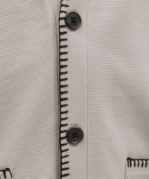LAKOLE(ラコレ)の「ミニワッフルステッチカーディガン / 107471(カーディガン/ボレロ・メンズ・グリーン/ブラック/アイボリー/イエロー・LARGE/MEDIUM)」の16枚目の写真